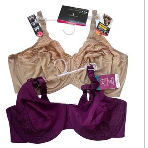 Lot of Two Women Bras Size 42DD Brand New 
Lilyette by Bali Minimizer Underwire
